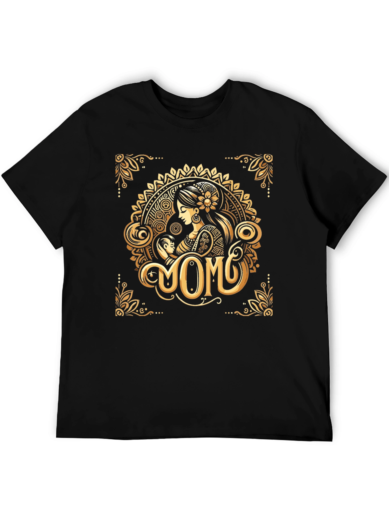 Elegant Momo Graphic Print Crew Neck T-Shirt