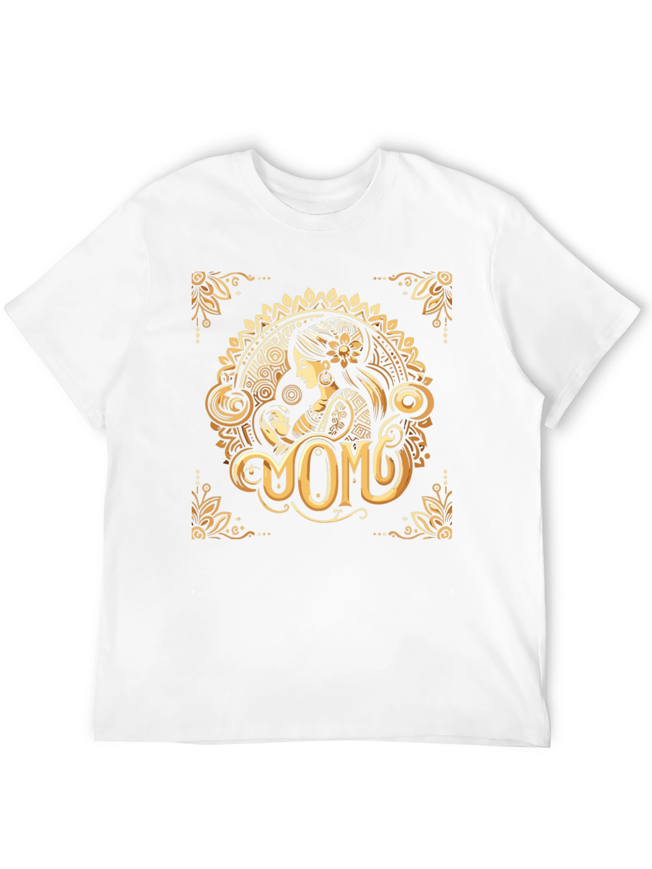 Elegant Momo Graphic Print Crew Neck T-Shirt