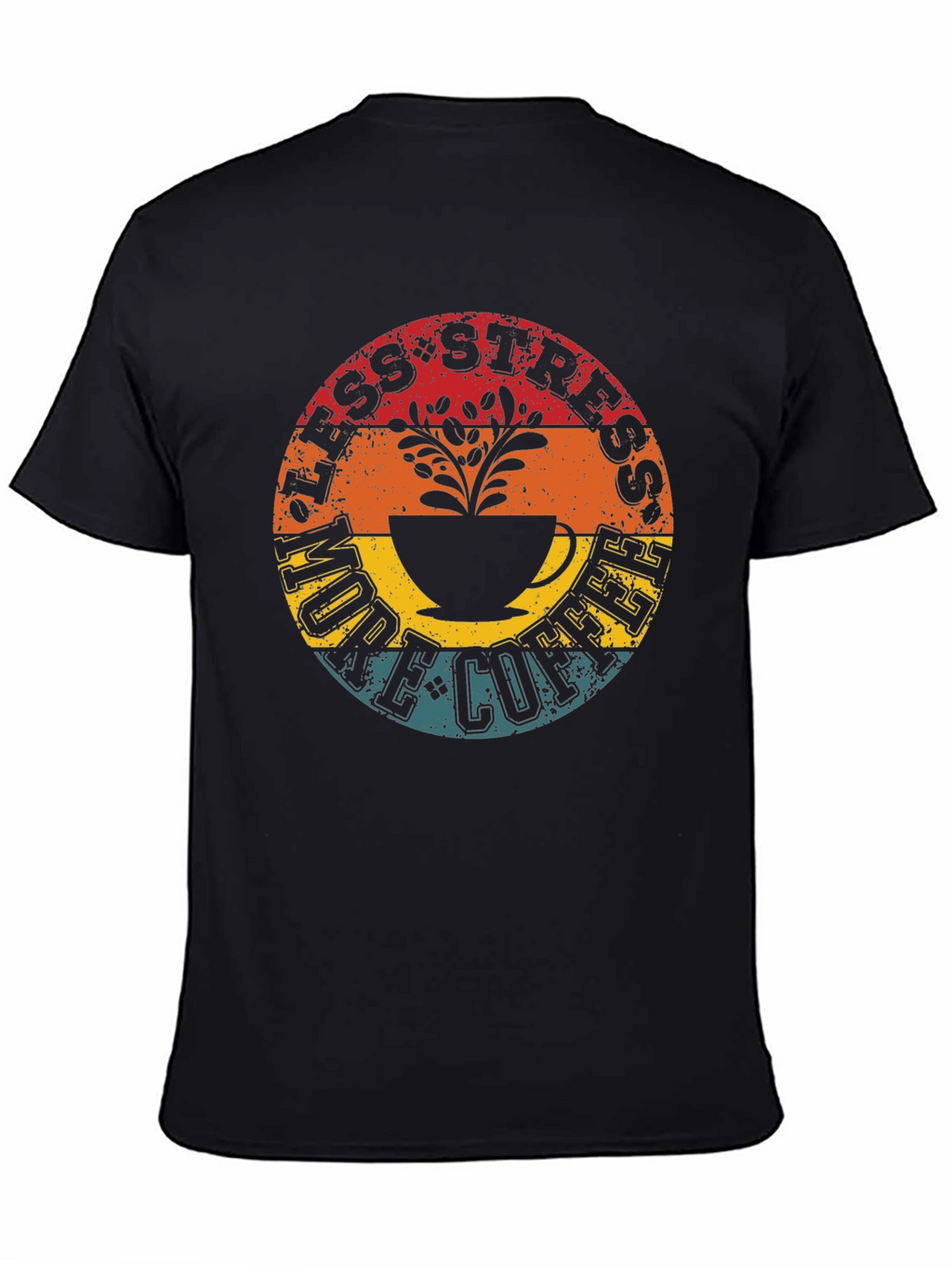 Less Stress More Coffee Graphic T-Shirt