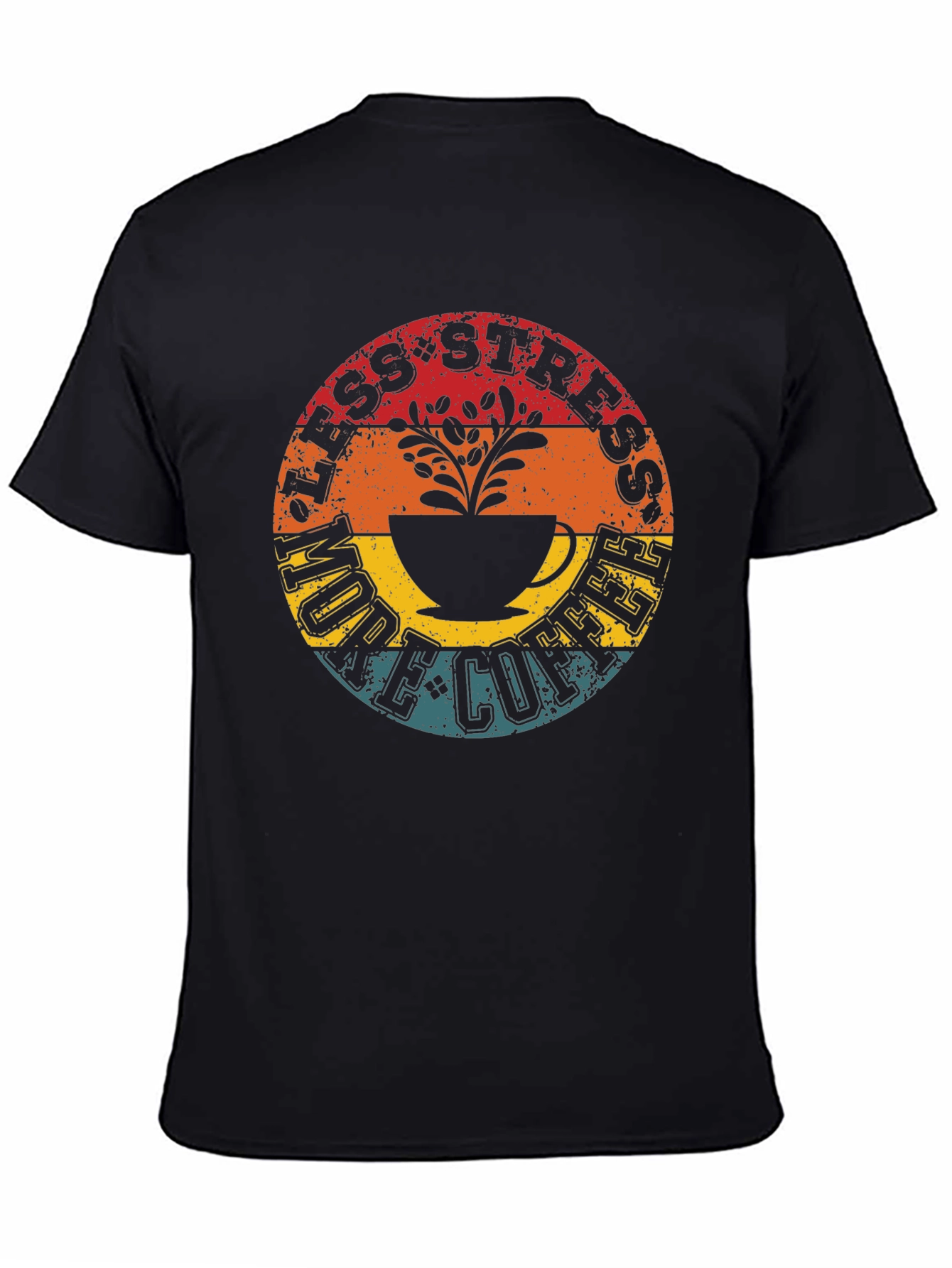 Less Stress More Coffee Graphic T-Shirt