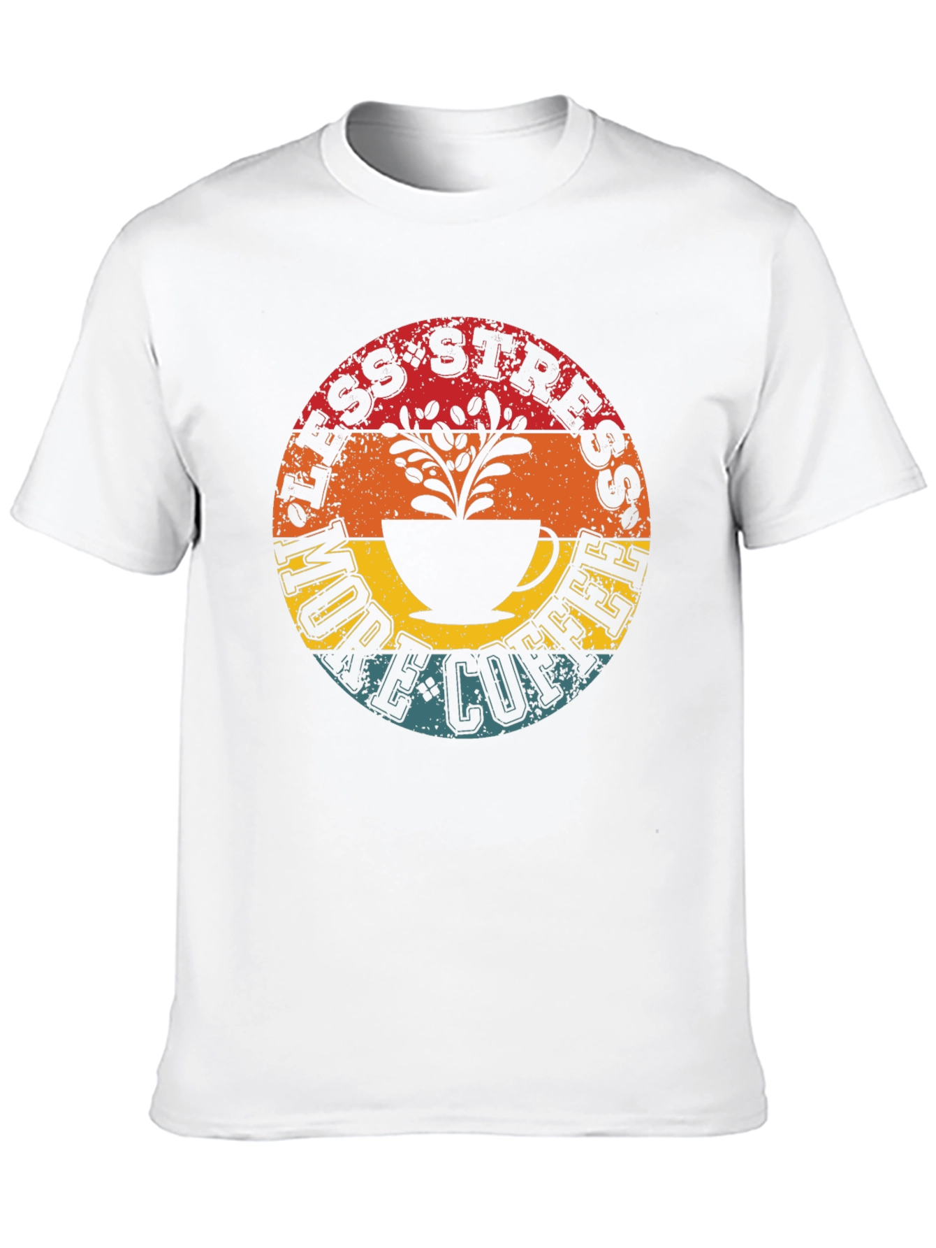 Less Stress More Coffee Graphic T-Shirt