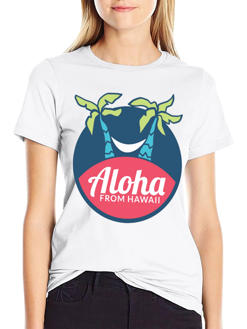 Aloha From Hawaii Palm Tree Graphic T-Shirt