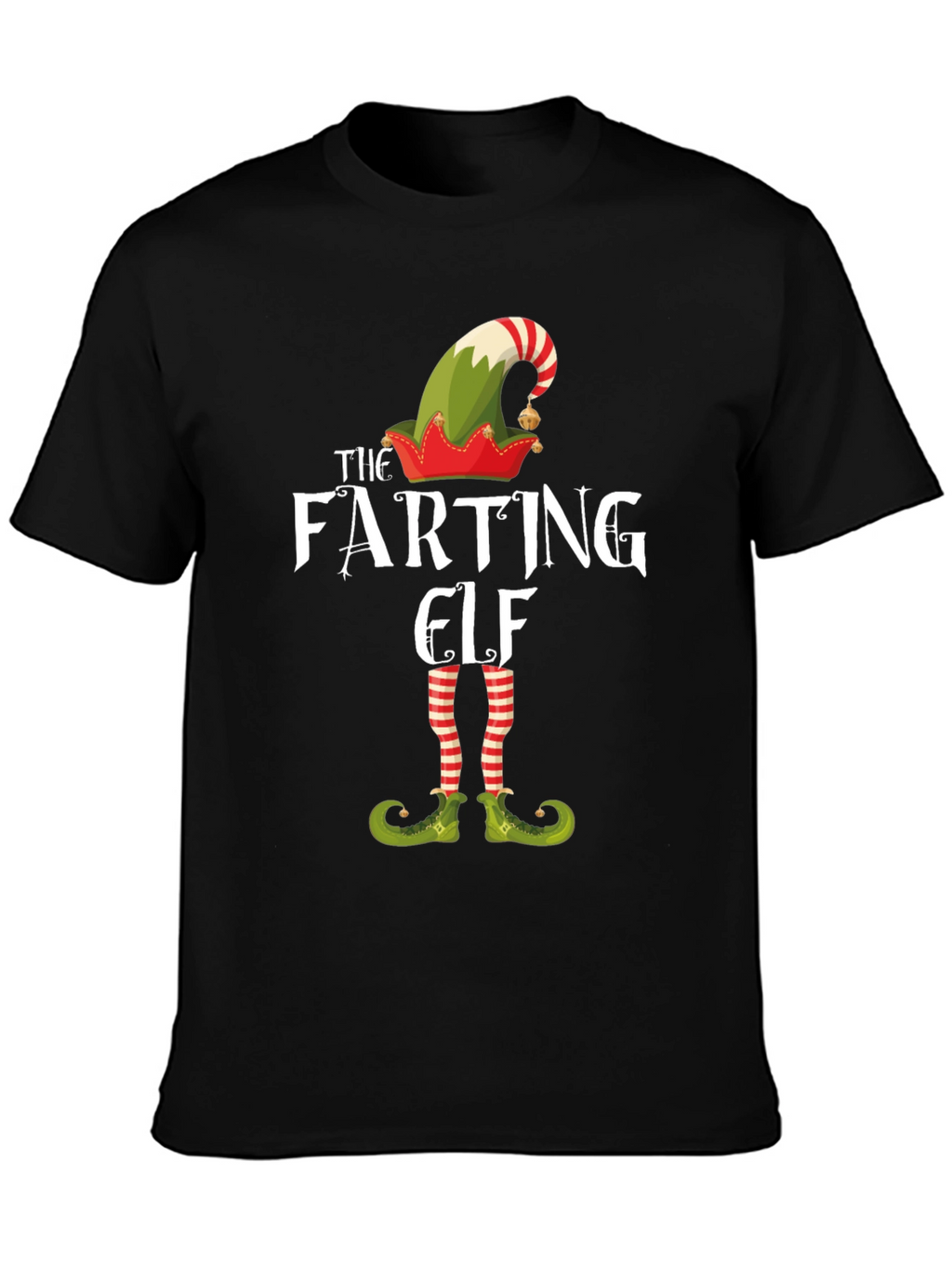 The Farting Elf Funny Christmas T-Shirt
