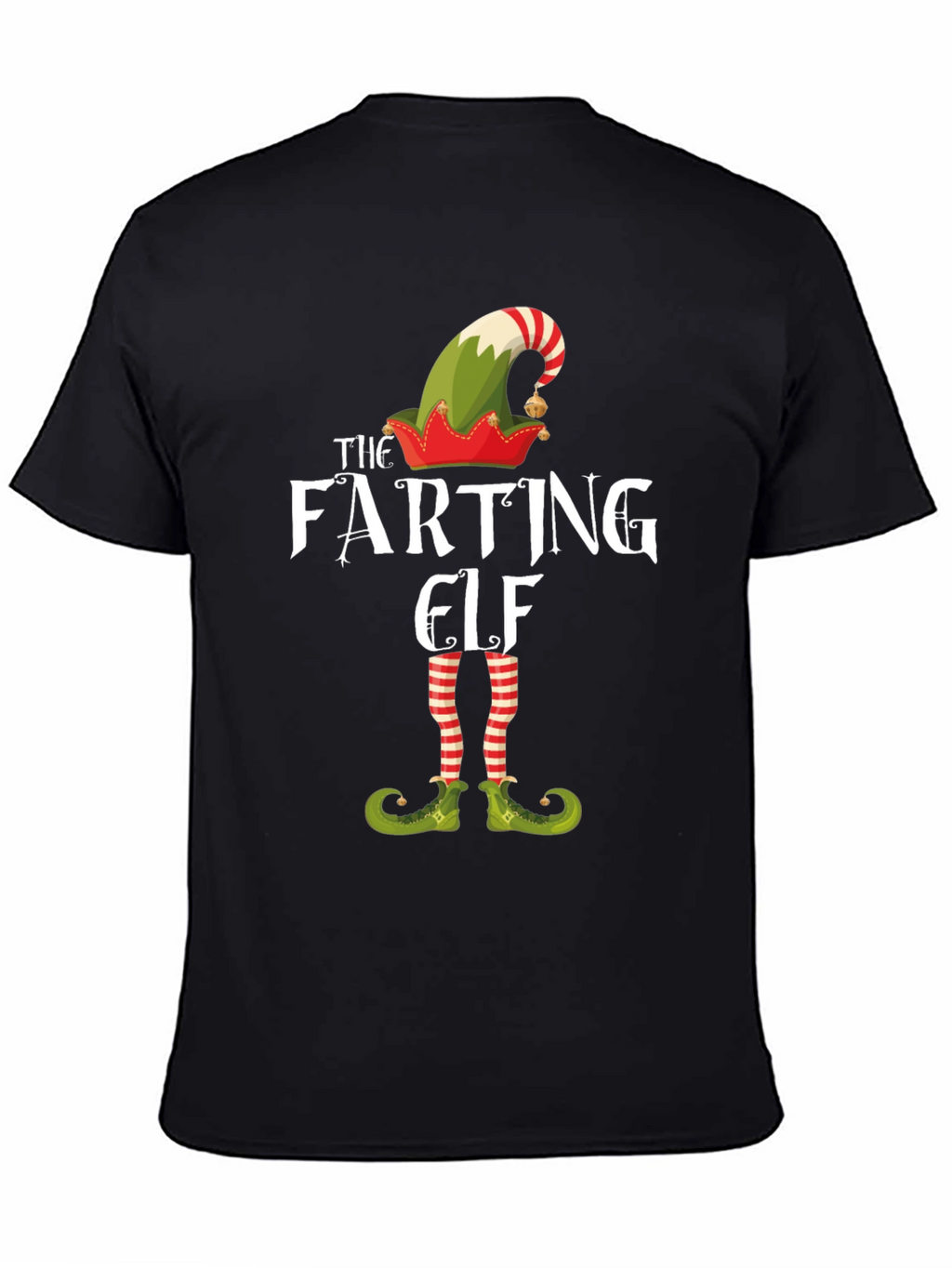 The Farting Elf Funny Christmas T-Shirt