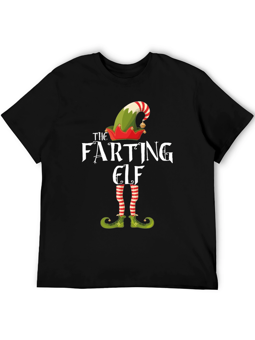 The Farting Elf Funny Christmas T-Shirt