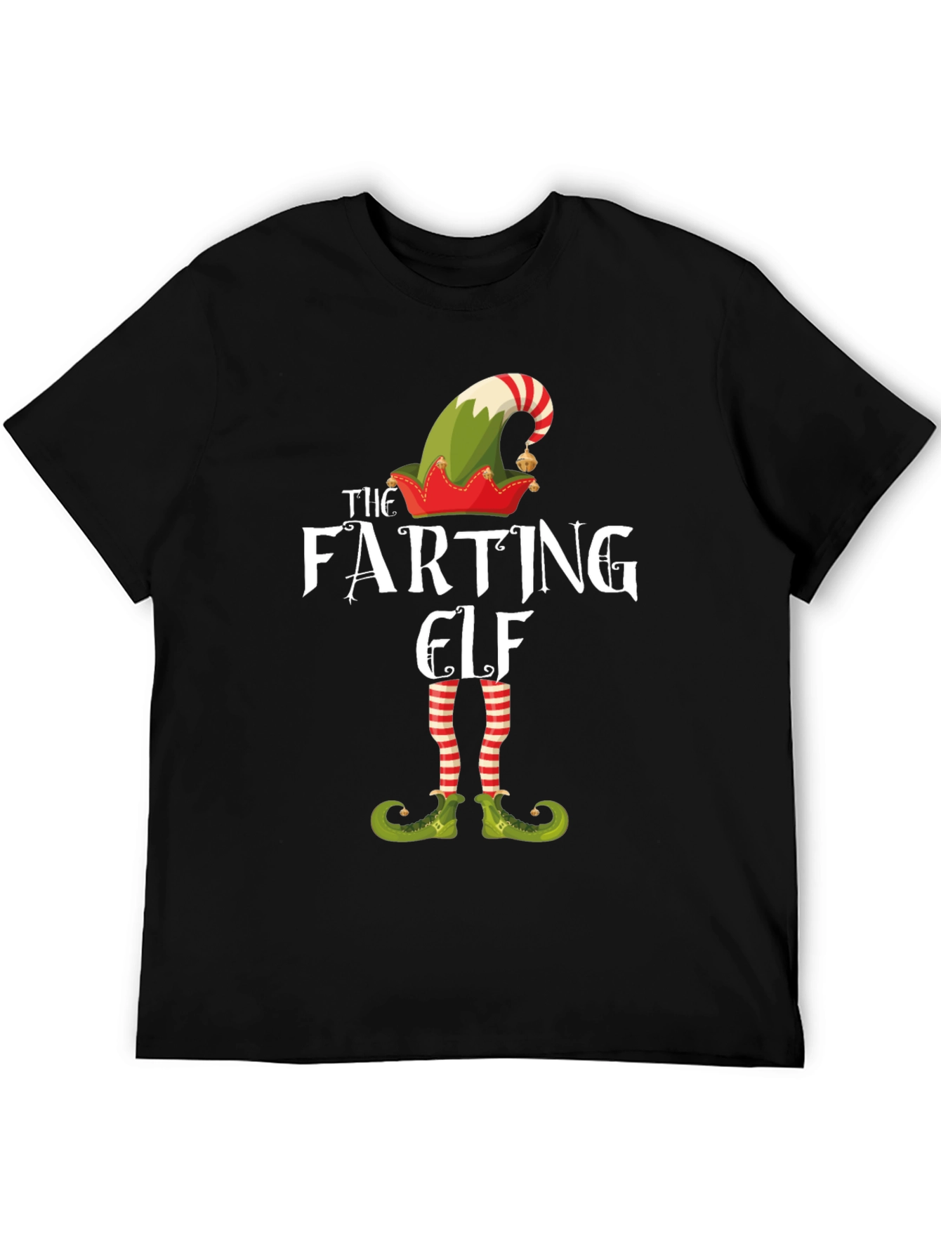 The Farting Elf Funny Christmas T-Shirt
