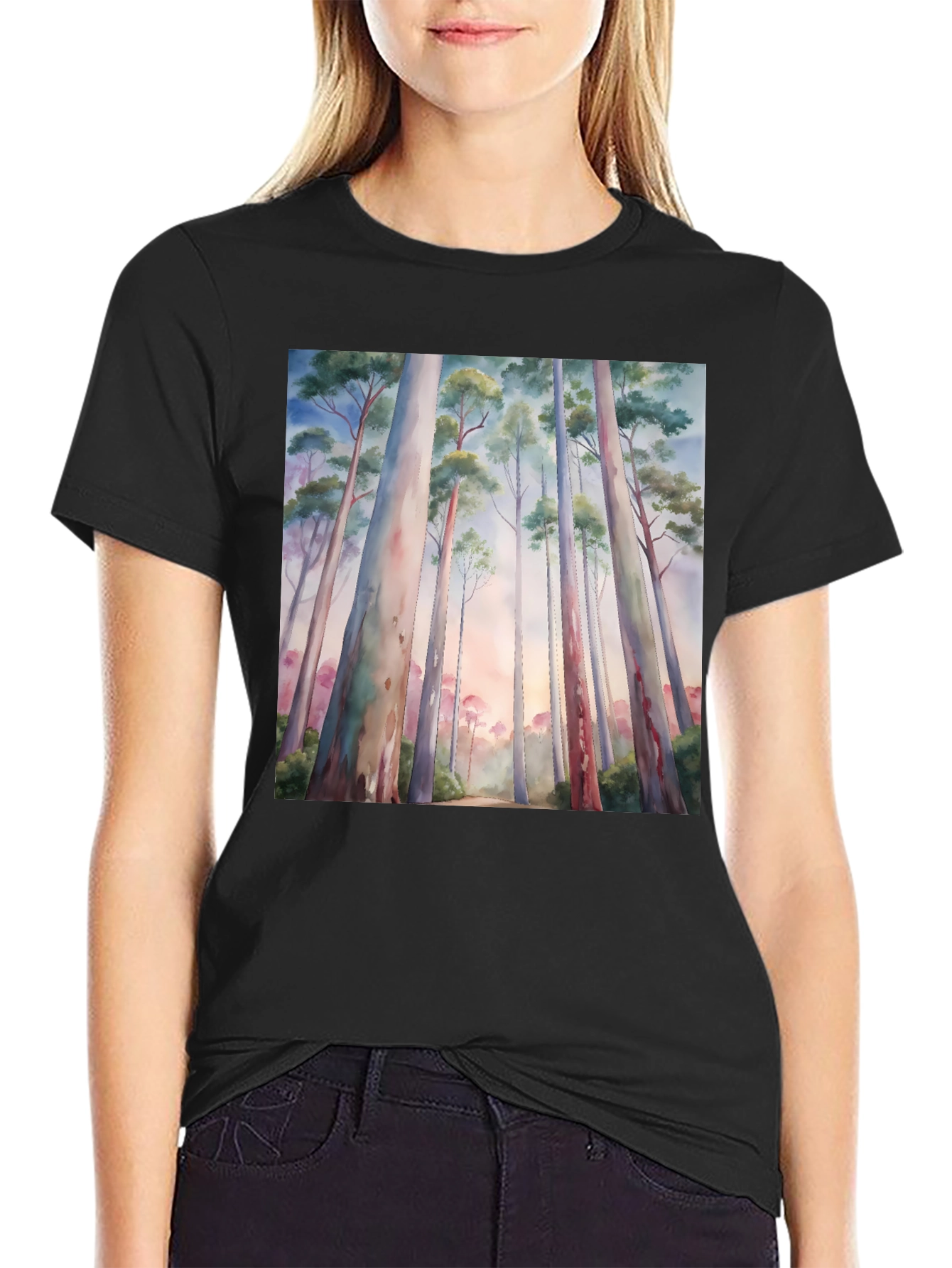 Eucalyptus Forest Watercolor Graphic Tee