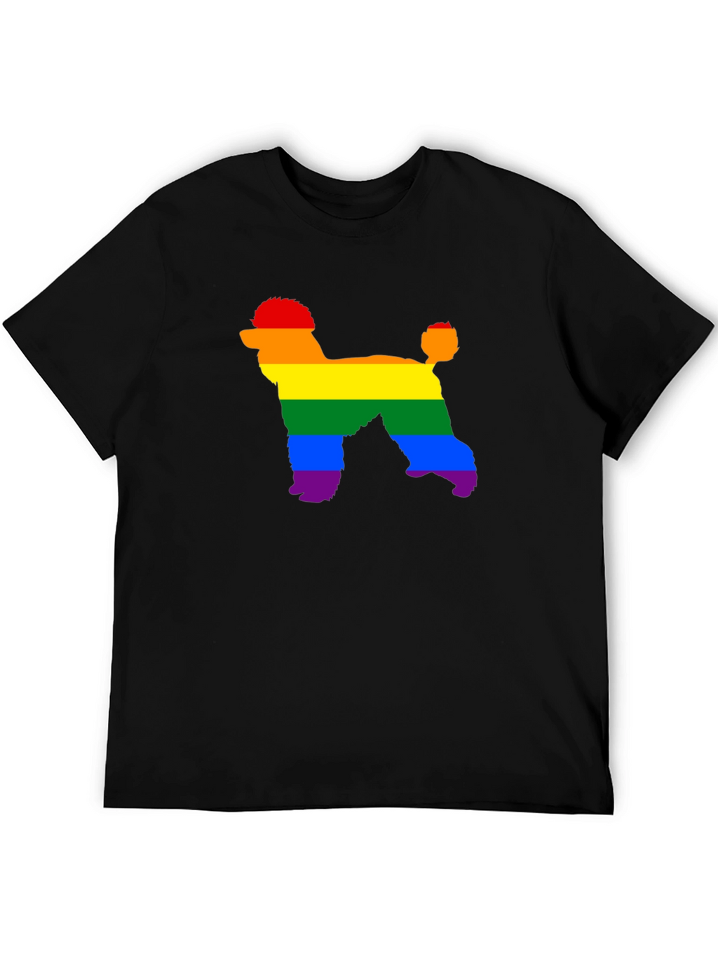 Rainbow Poodle T-Shirt - Pride Dog Tee