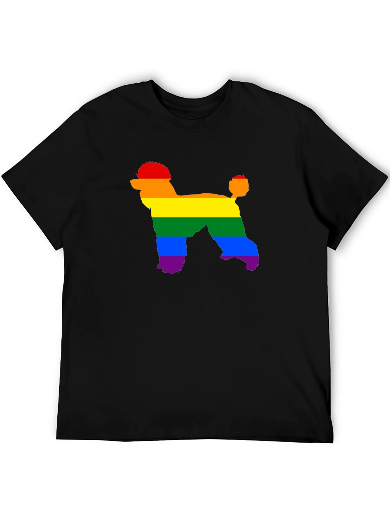 Rainbow Poodle T-Shirt - Pride Dog Tee