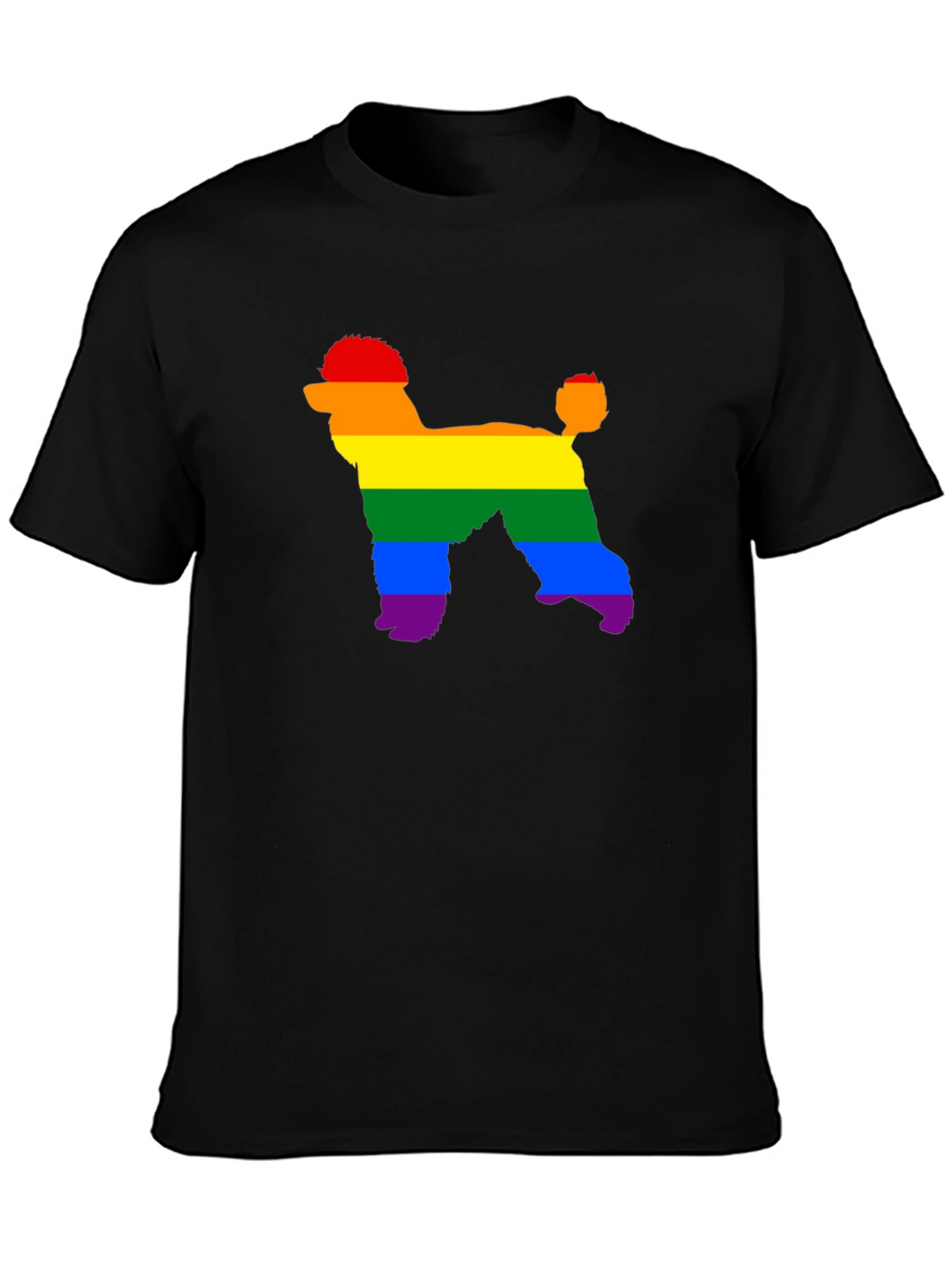 Rainbow Poodle T-Shirt - Pride Dog Tee