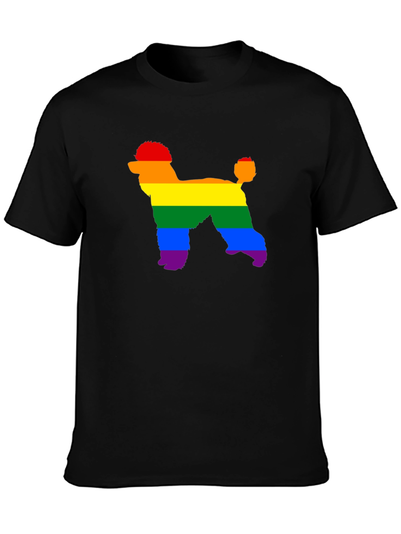 Rainbow Poodle T-Shirt - Pride Dog Tee
