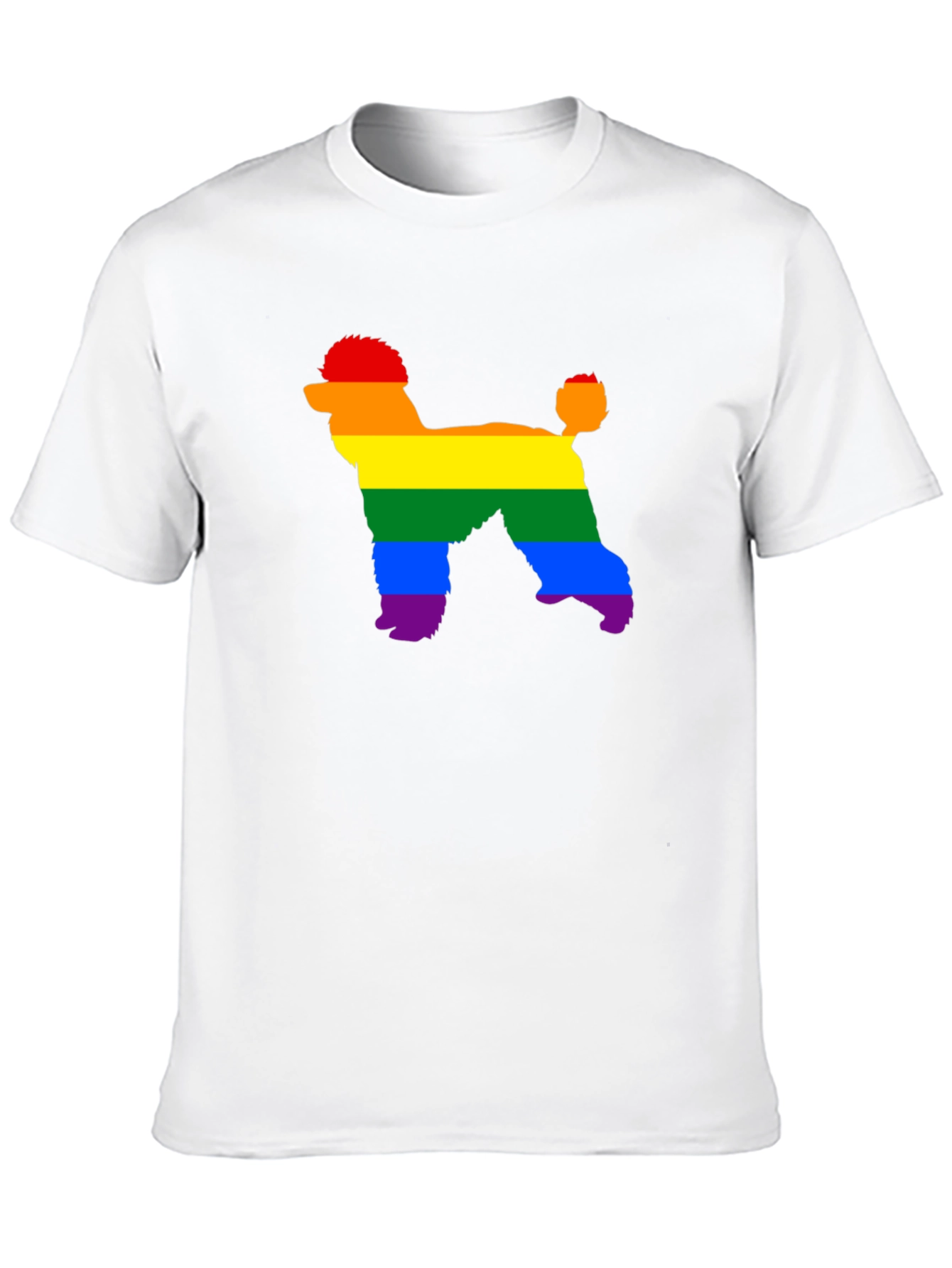 Rainbow Poodle T-Shirt - Pride Dog Tee