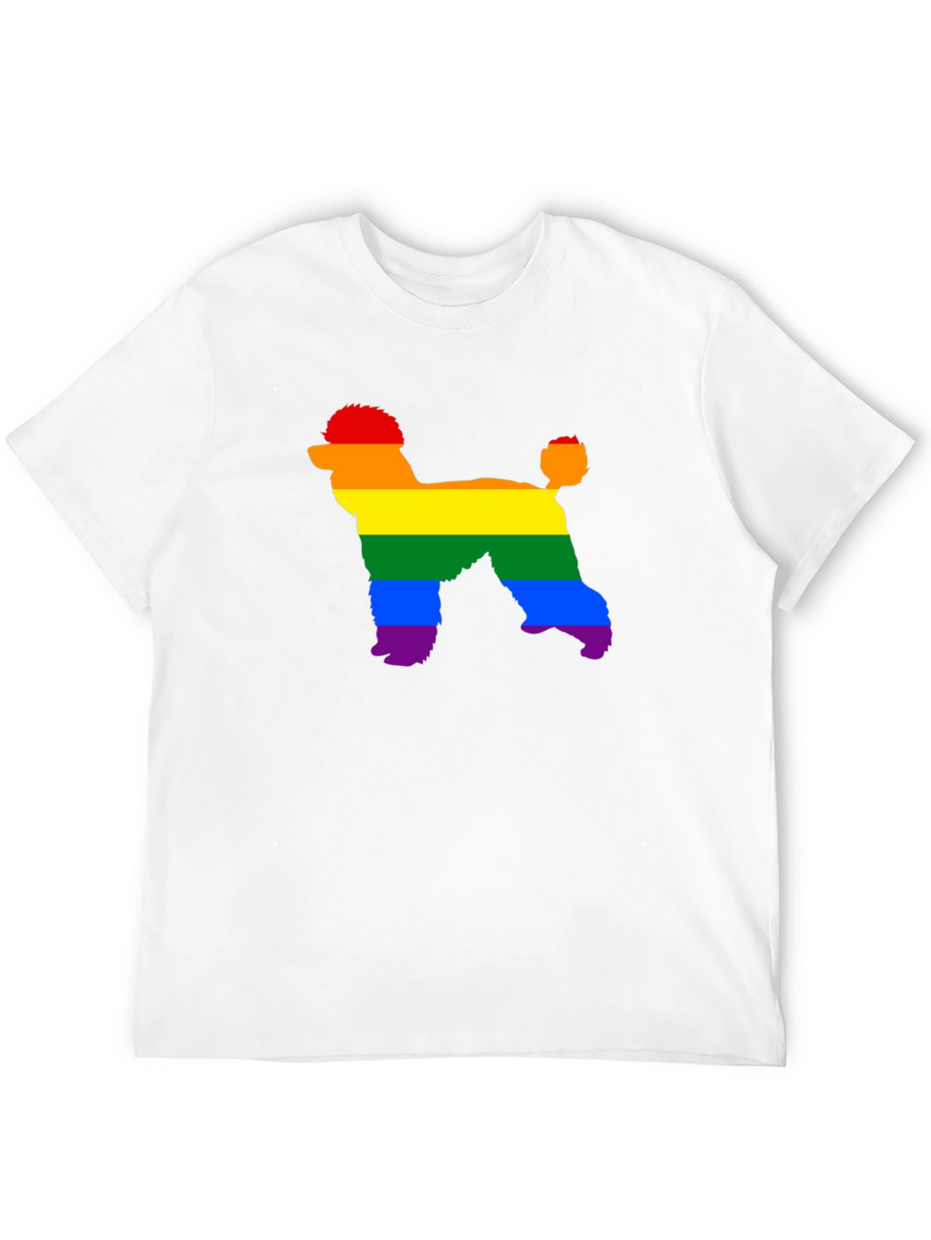 Rainbow Poodle T-Shirt - Pride Dog Tee