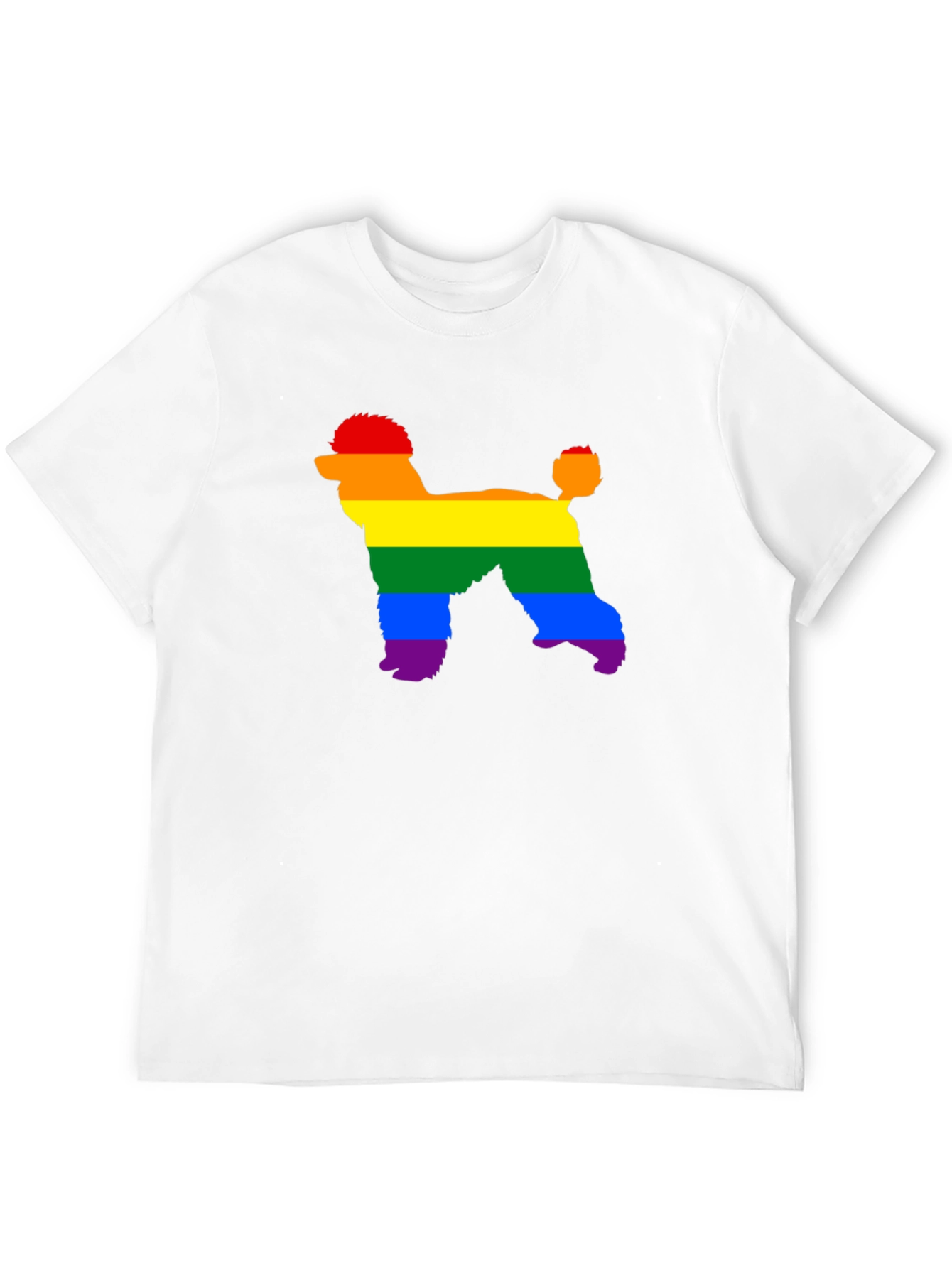 Rainbow Poodle T-Shirt - Pride Dog Tee