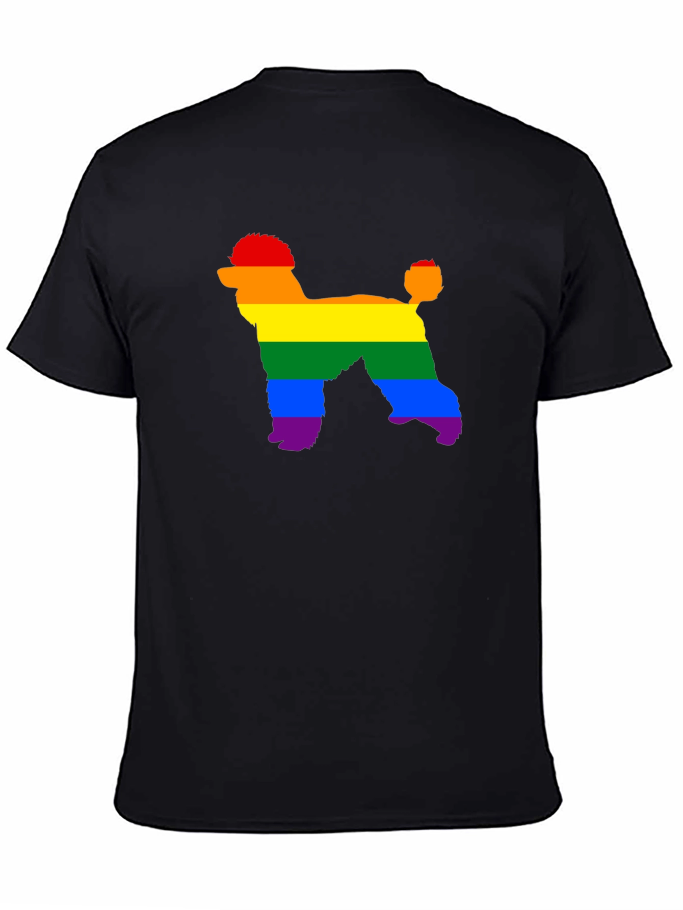 Rainbow Poodle T-Shirt - Pride Dog Tee