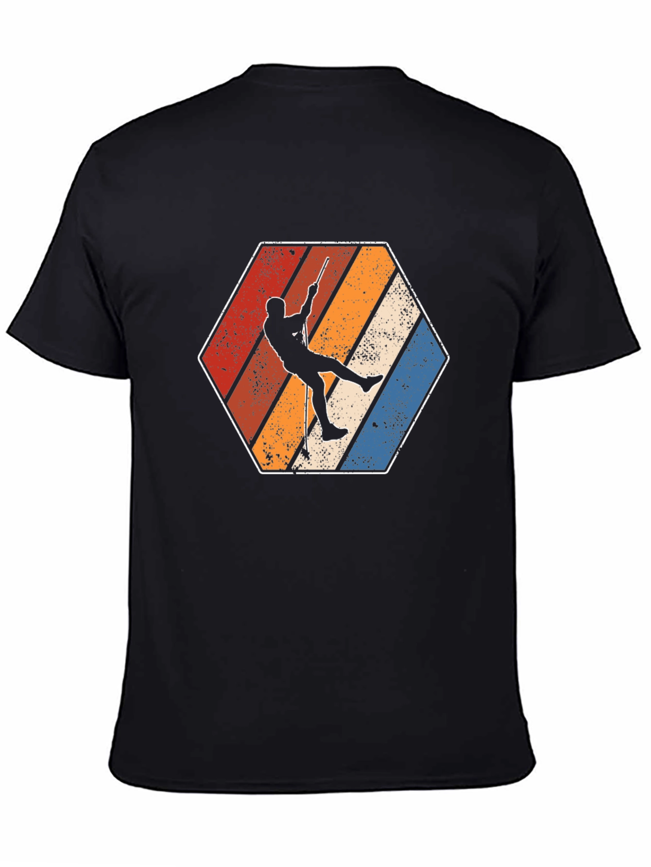 Retro Climbing T-Shirt Vintage Style Rappel Design