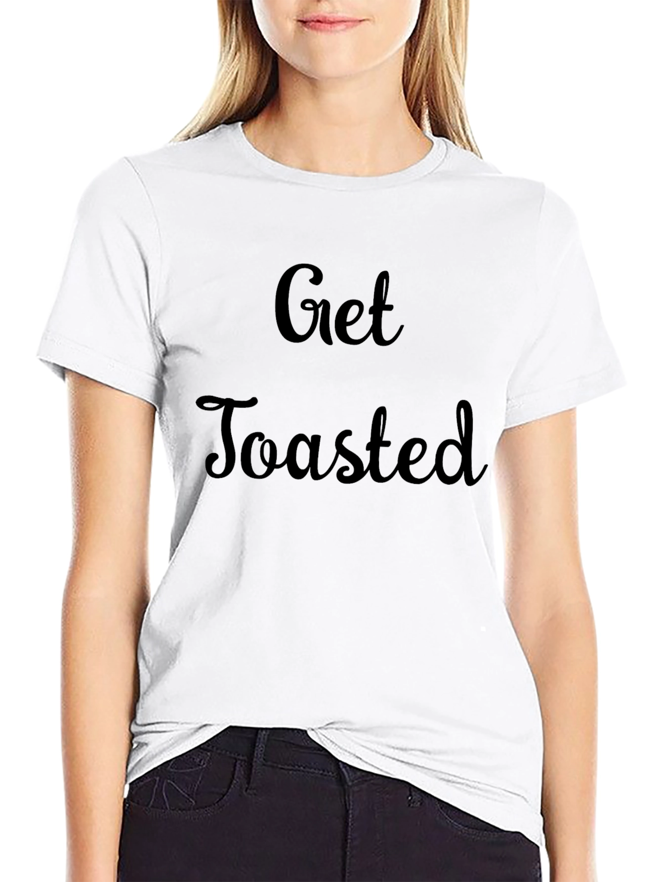 Get Toasted Black Graphic Tee