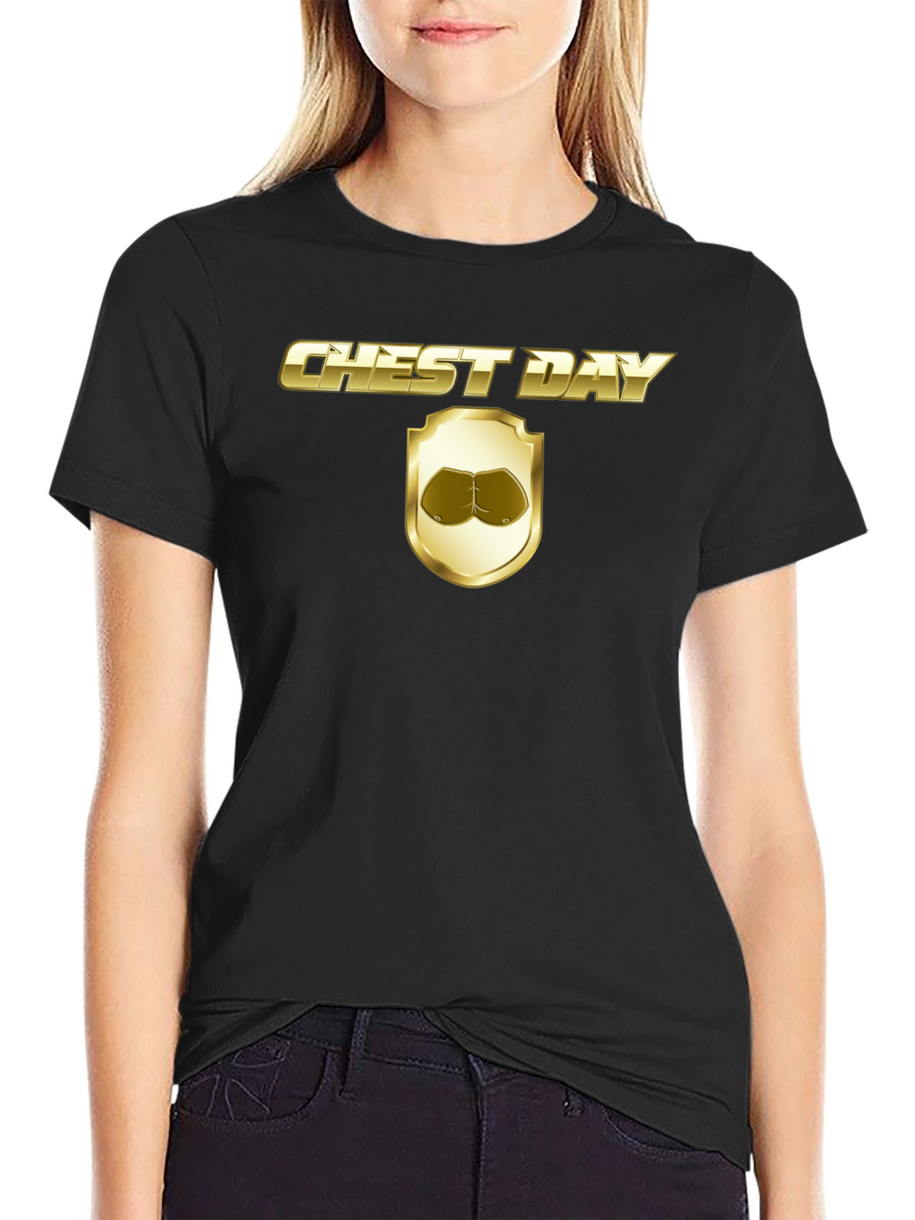 Chest Day Graphic T-Shirt - Gym Humor