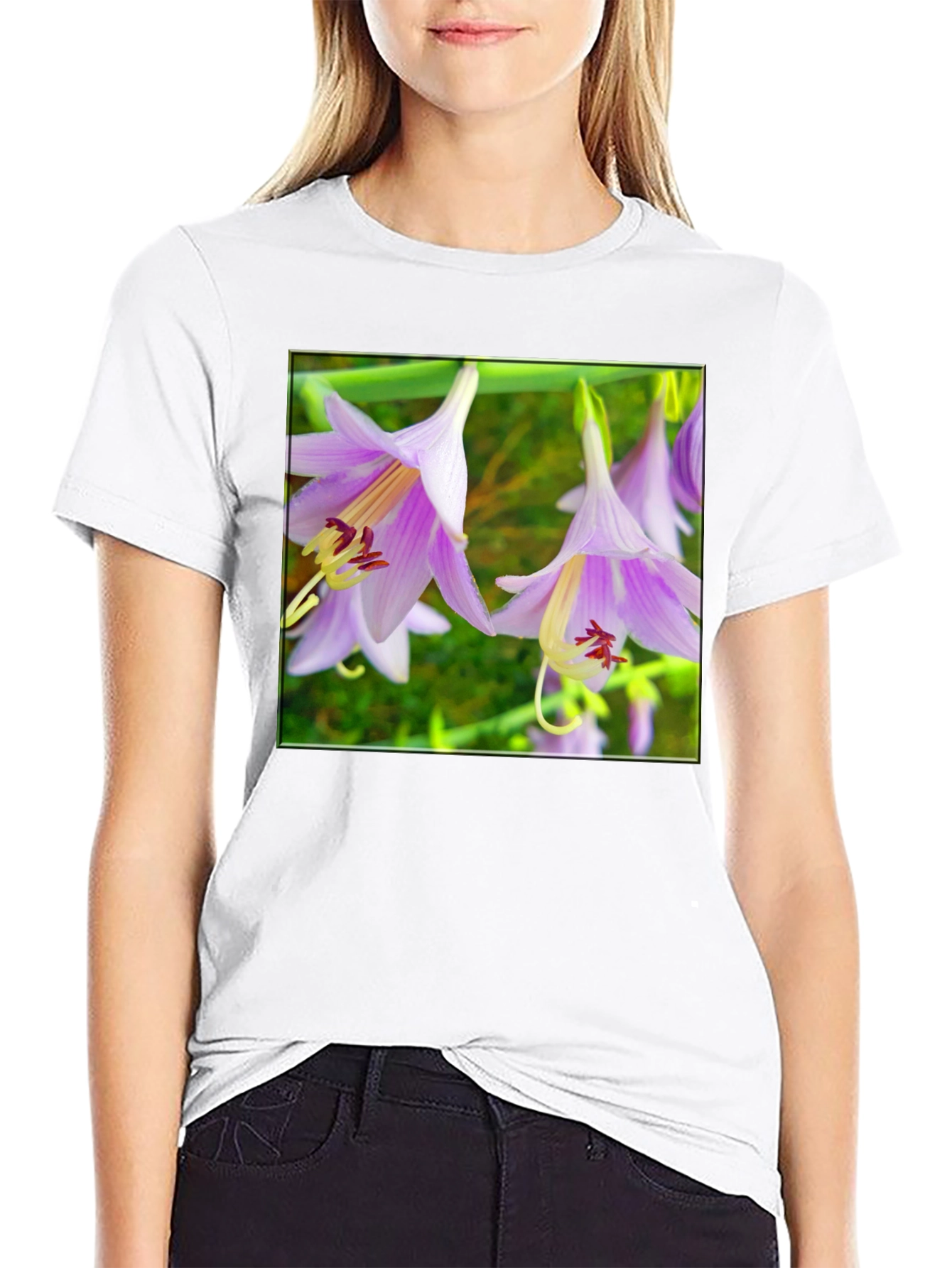 Floral T-Shirt with Unique Flower Print