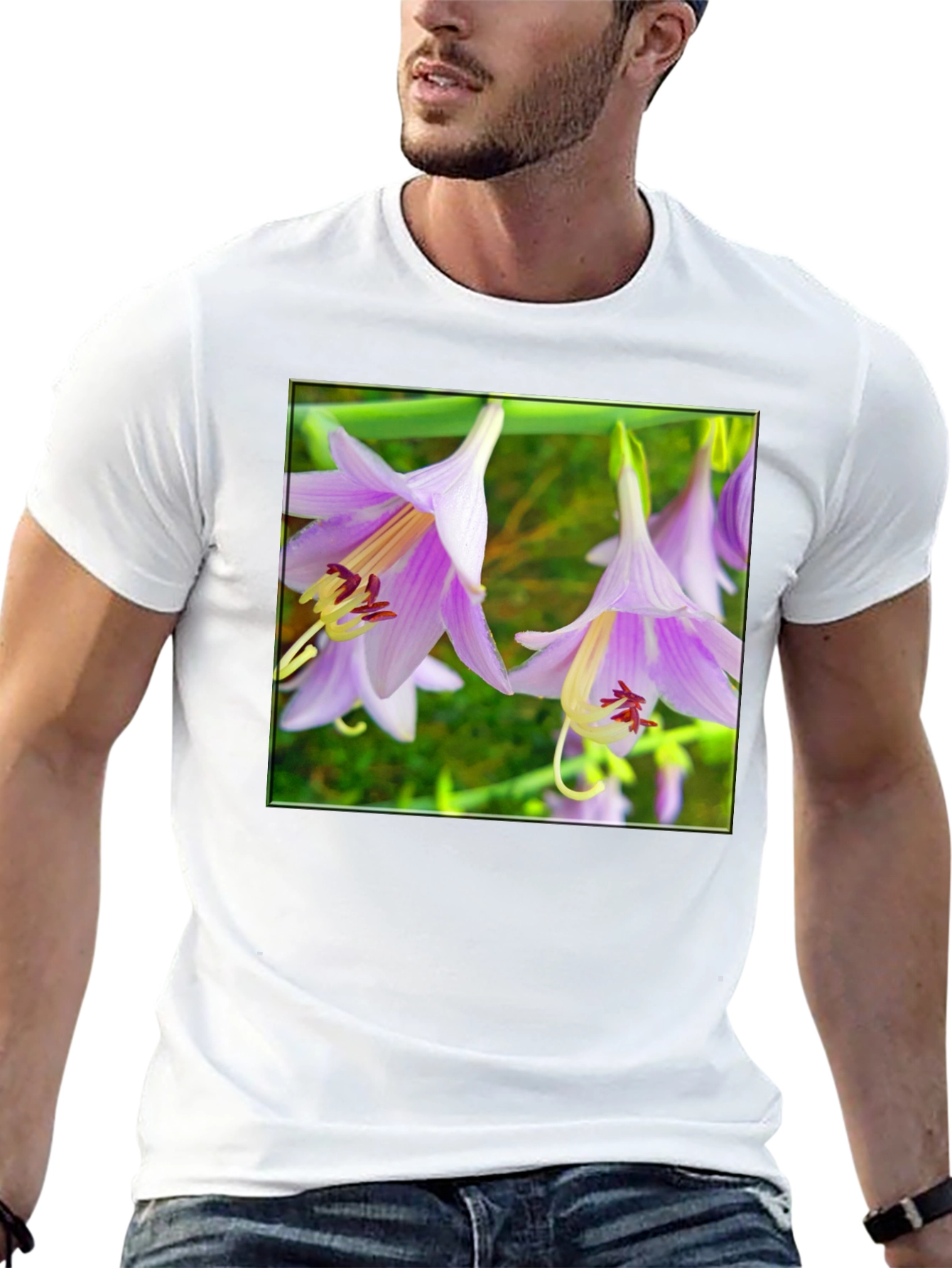 Floral T-Shirt with Unique Flower Print
