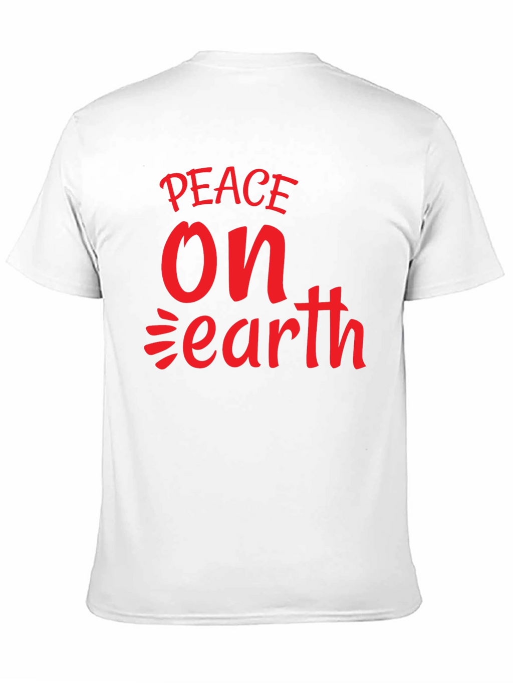 Peace On Earth Graphic Tee - Black Cotton
