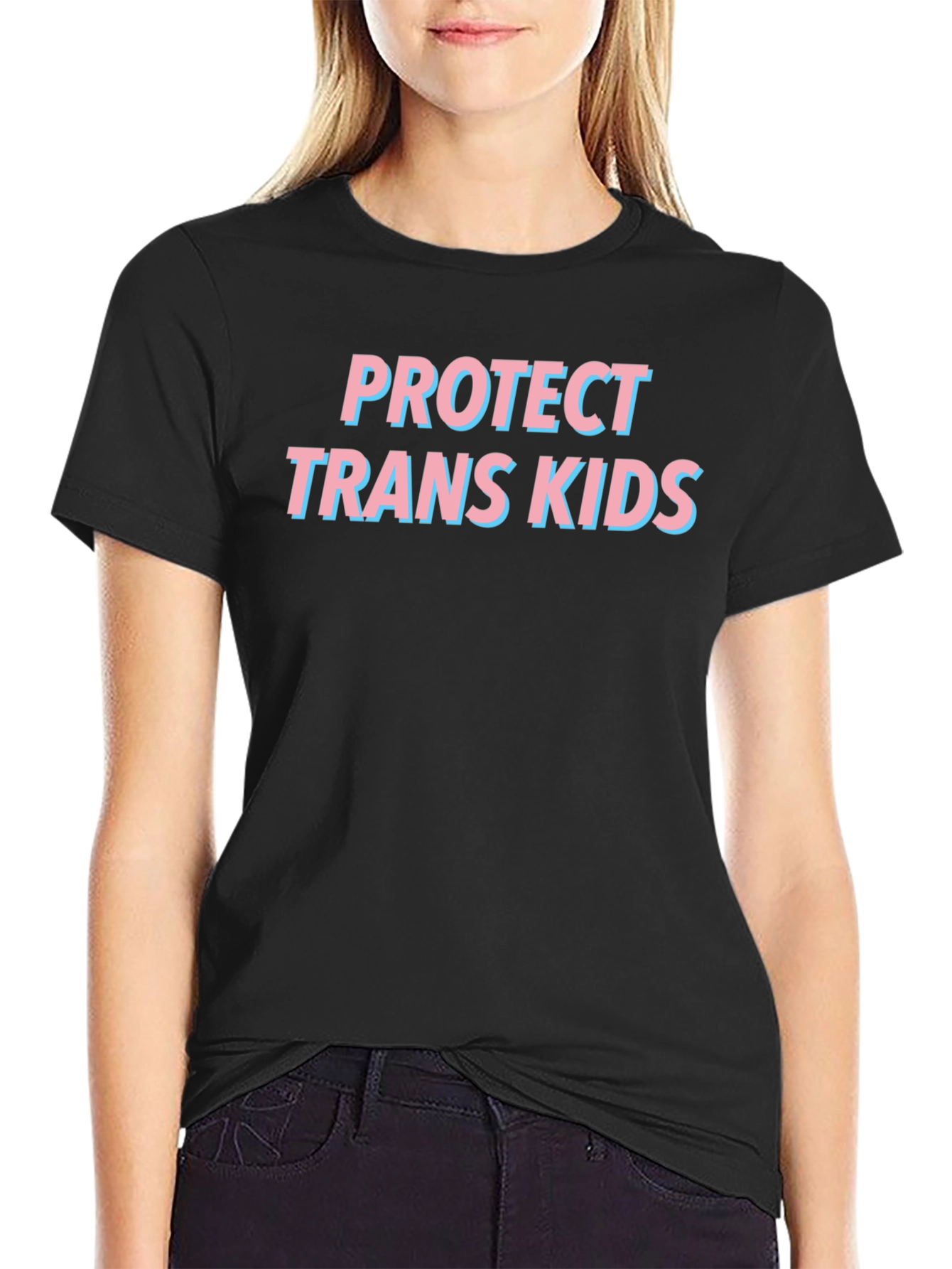 Protect Trans Kids Graphic Tee - Black