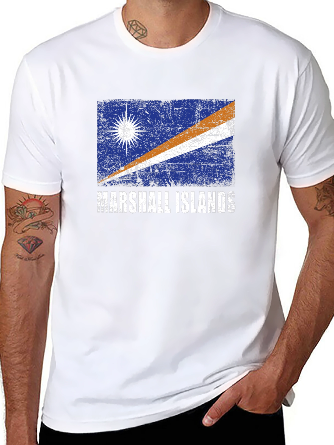 Marshall Islands Flag Graphic T-Shirt