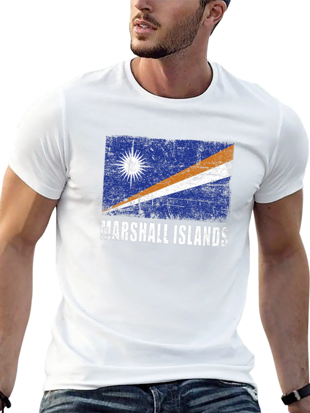 Marshall Islands Flag Graphic T-Shirt