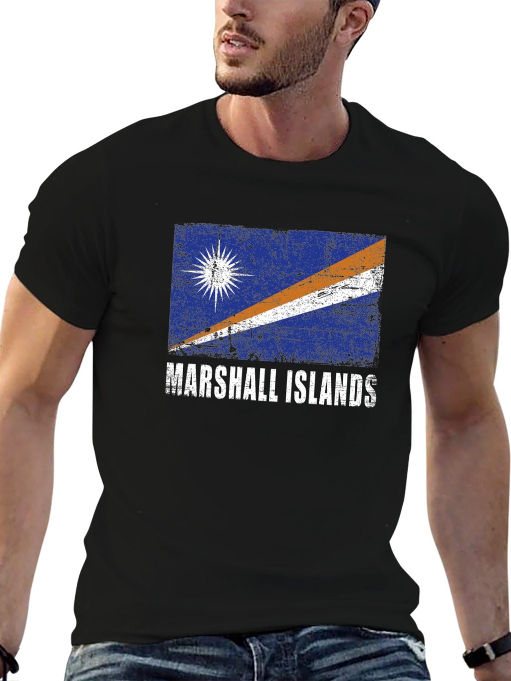 Marshall Islands Flag Graphic T-Shirt