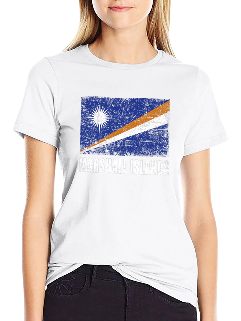 Marshall Islands Flag Graphic T-Shirt