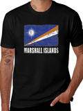 Marshall Islands Flag Graphic T-Shirt