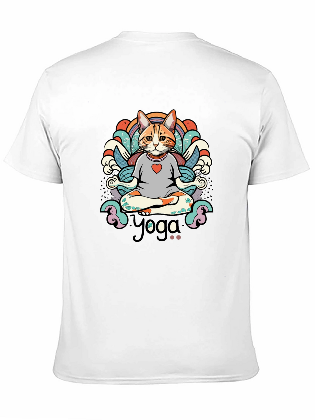 Yoga Cat T-Shirt - Meditating Feline Tee