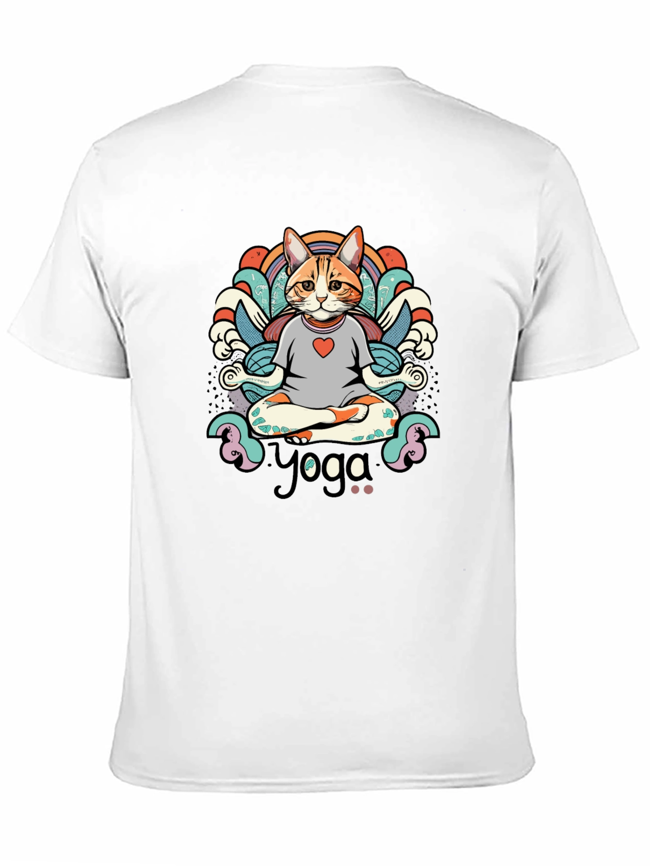 Yoga Cat T-Shirt - Meditating Feline Tee