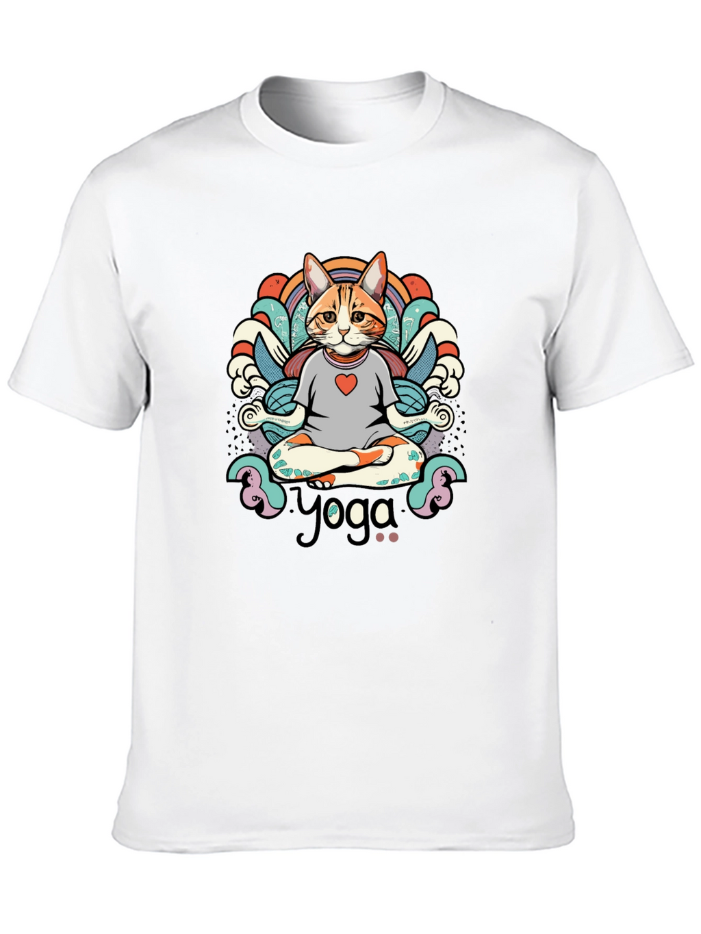 Yoga Cat T-Shirt - Meditating Feline Tee
