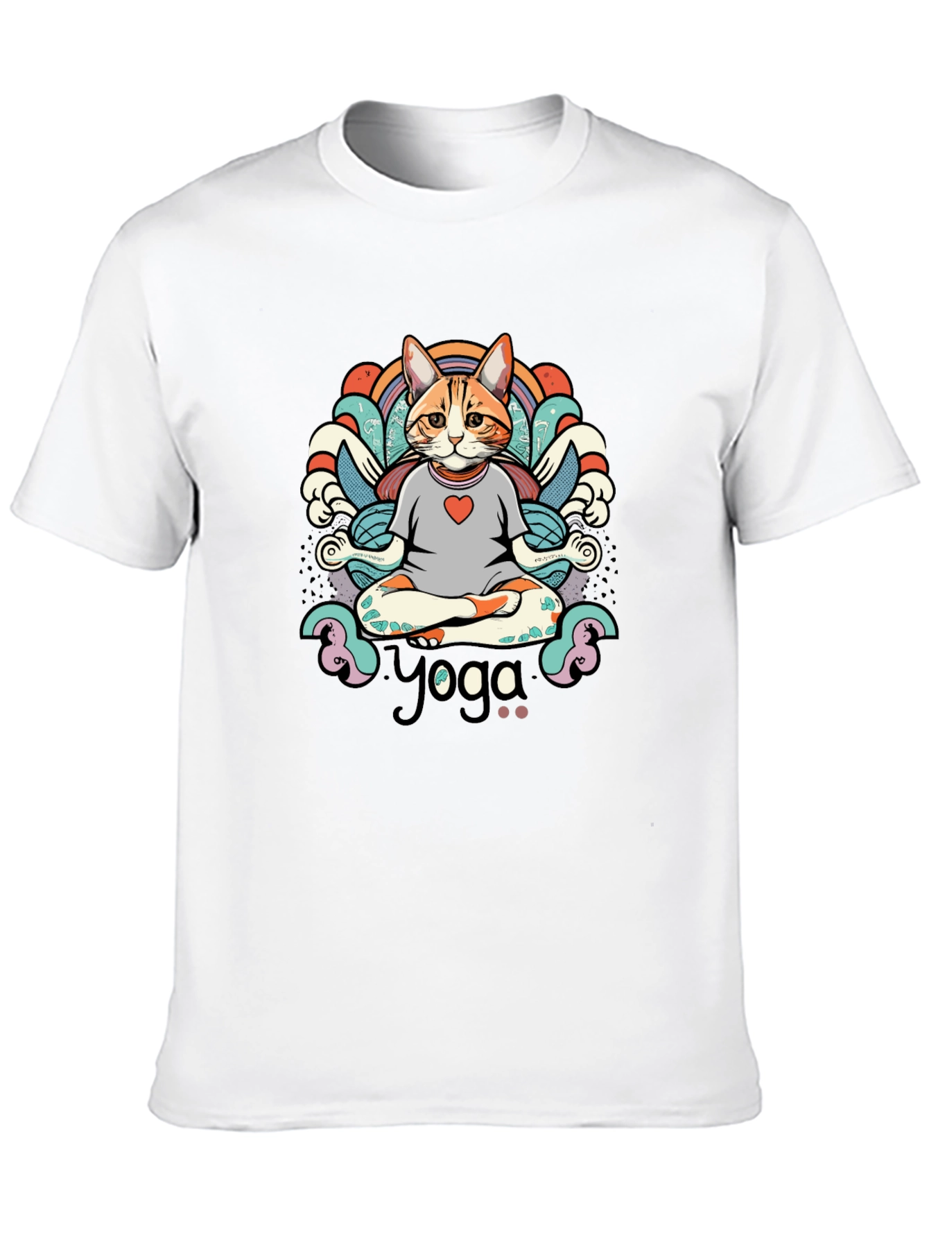 Yoga Cat T-Shirt - Meditating Feline Tee