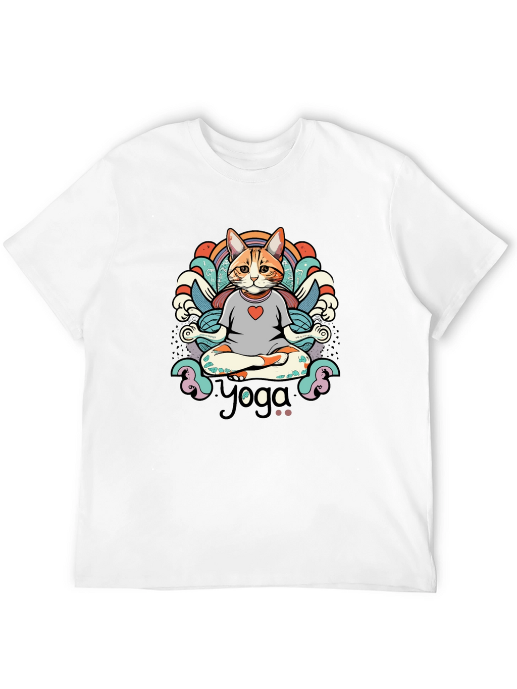 Yoga Cat T-Shirt - Meditating Feline Tee