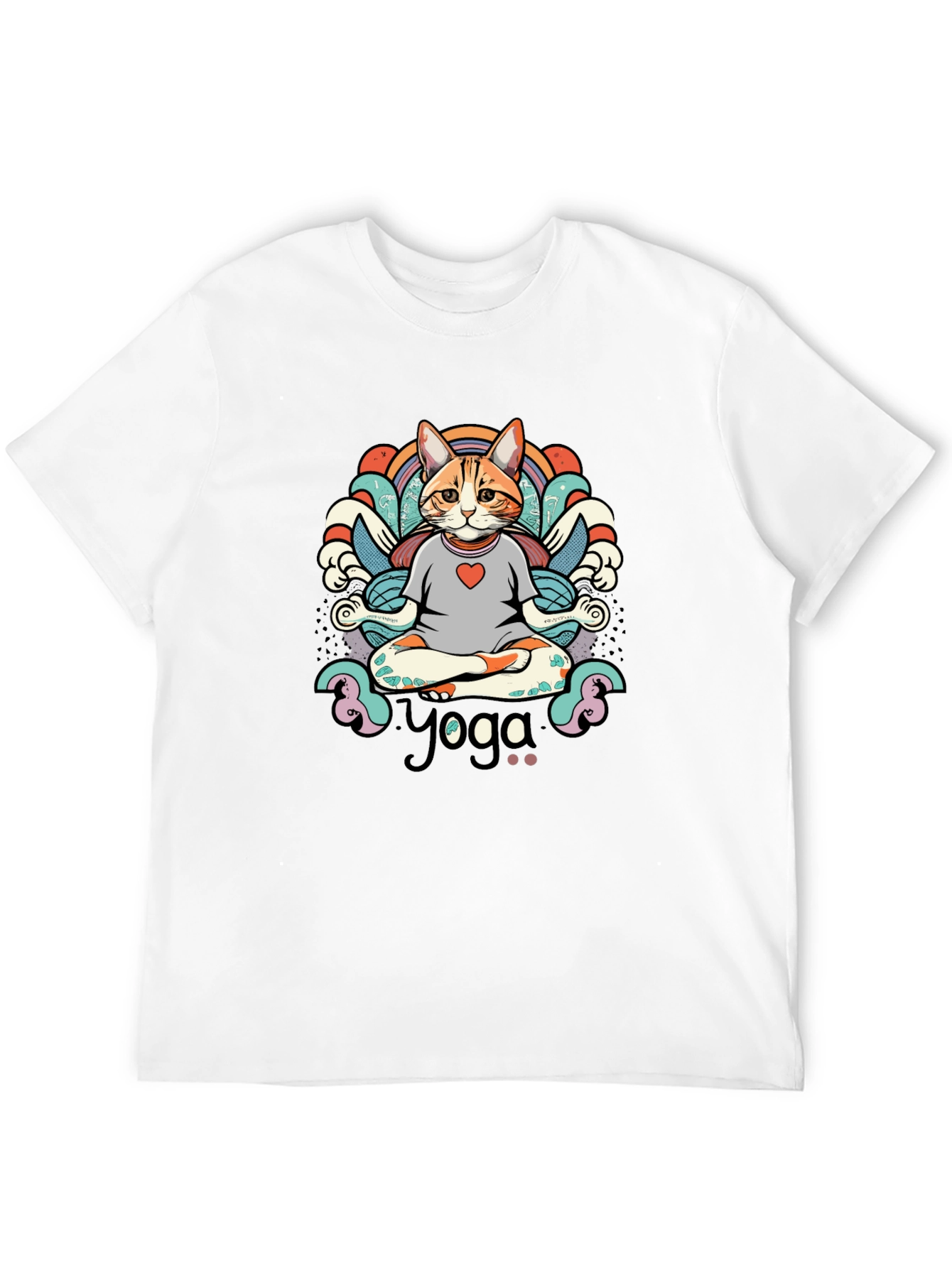 Yoga Cat T-Shirt - Meditating Feline Tee