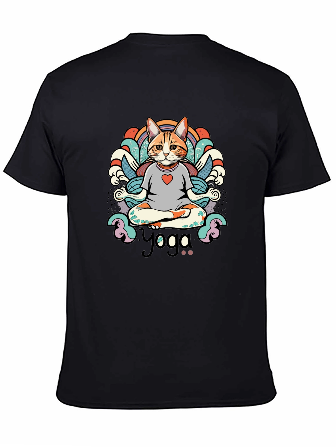 Yoga Cat T-Shirt - Meditating Feline Tee