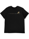 Runner Heartbeat T-Shirt - Sporty Graphic Tee