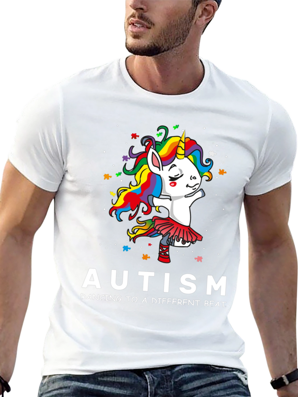 Autism Awareness Unicorn Dancing T-Shirt