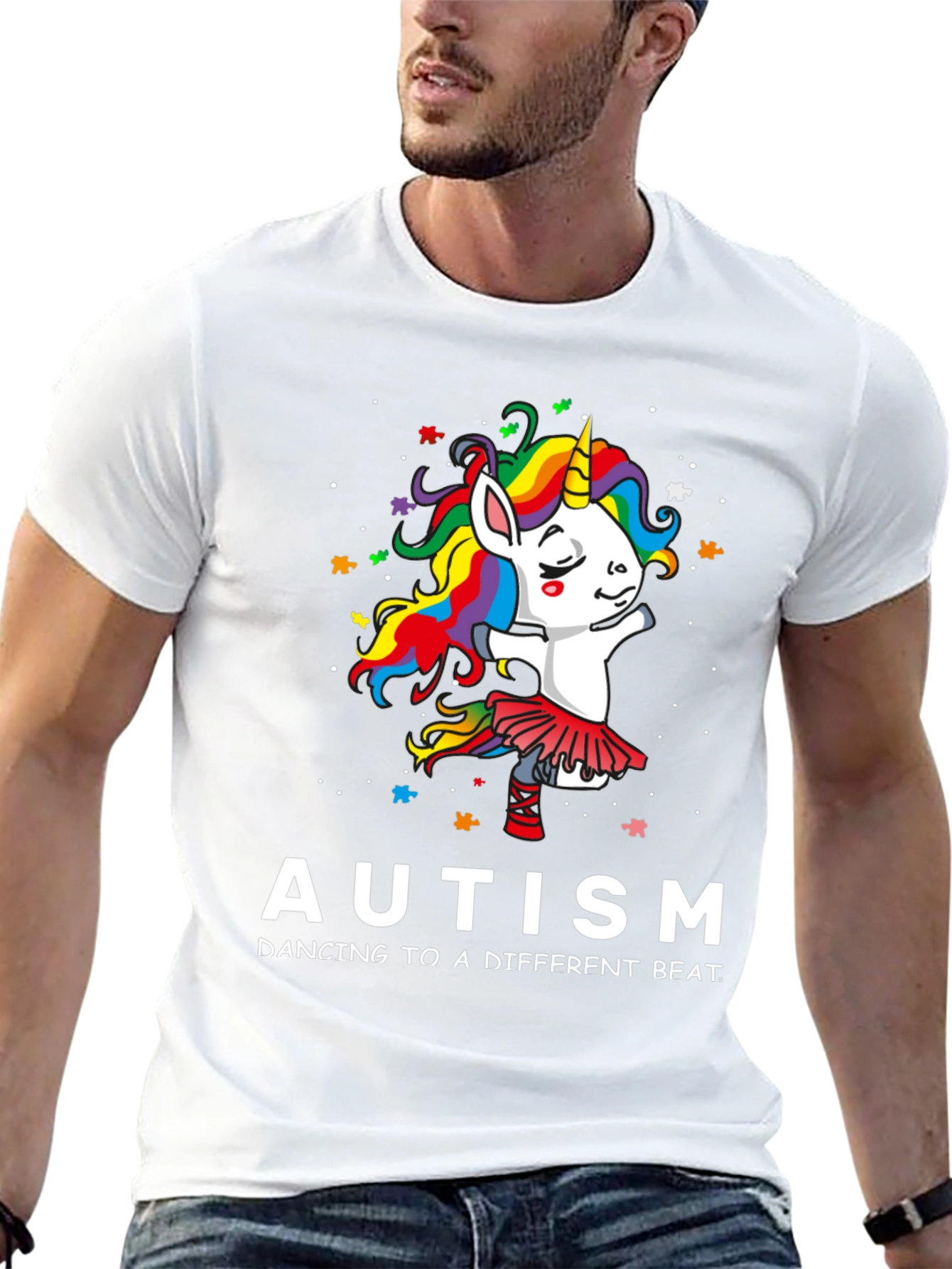 Autism Awareness Unicorn Dancing T-Shirt