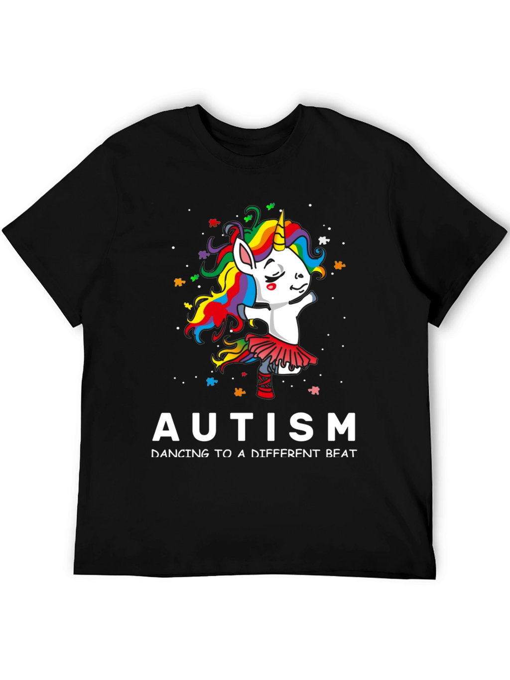 Autism Awareness Unicorn Dancing T-Shirt