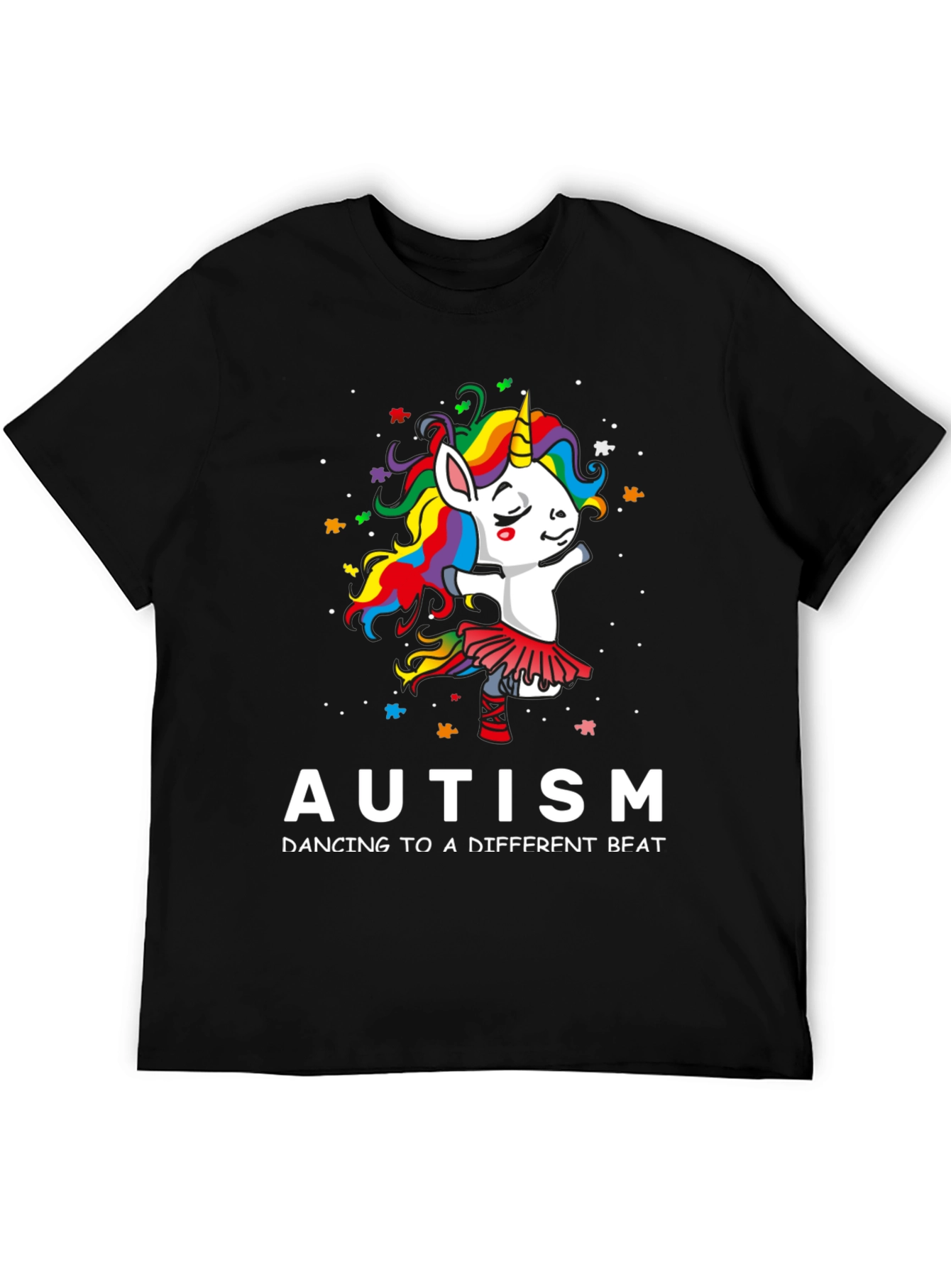 Autism Awareness Unicorn Dancing T-Shirt