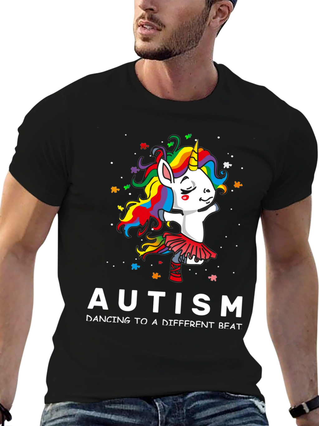 Autism Awareness Unicorn Dancing T-Shirt