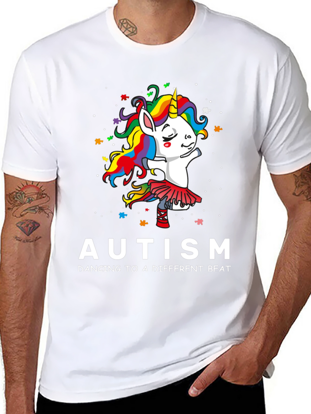 Autism Awareness Unicorn Dancing T-Shirt