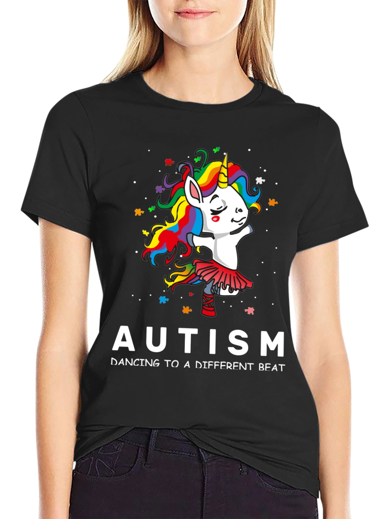 Autism Awareness Unicorn Dancing T-Shirt