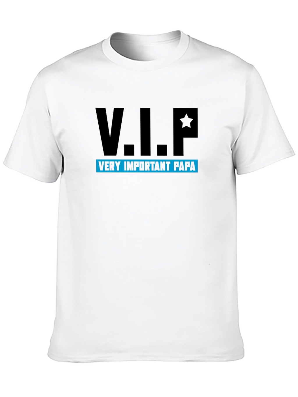 V.I.P. Very Important Papa Black T-Shirt
