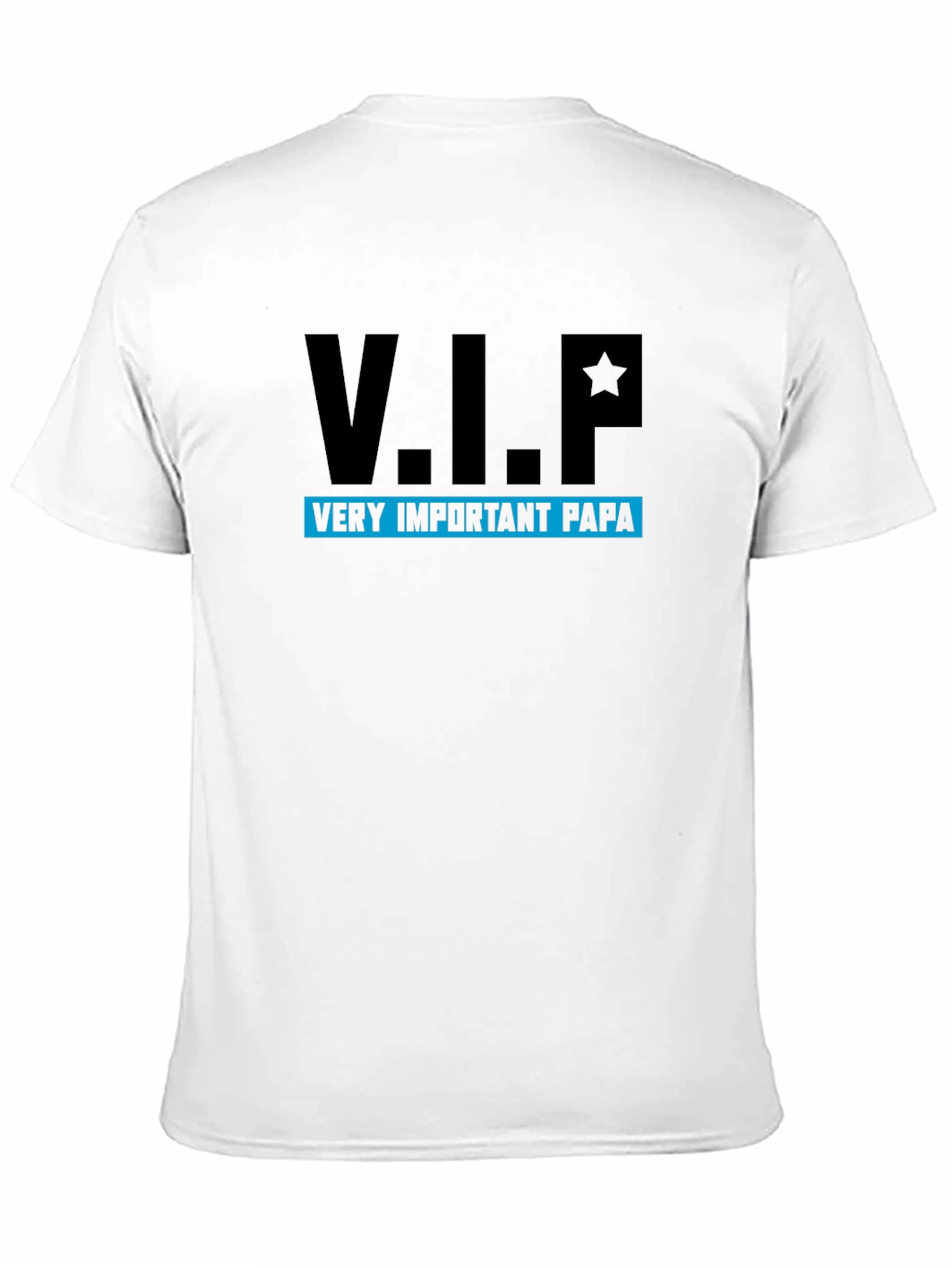 V.I.P. Very Important Papa Black T-Shirt