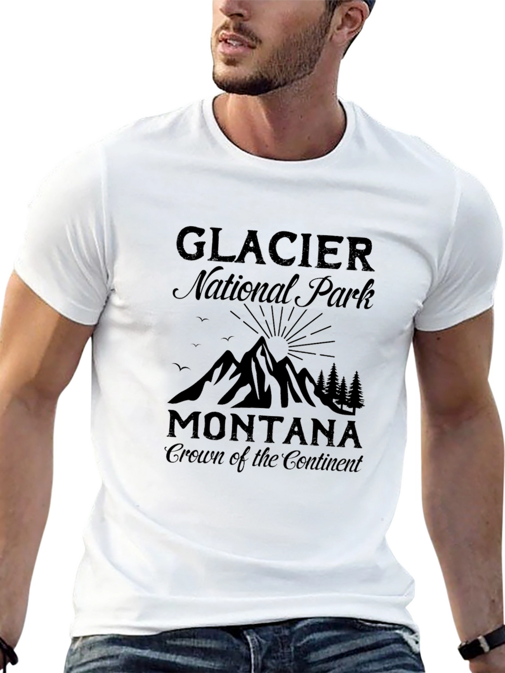 Glacier National Park Montana Graphic Tee