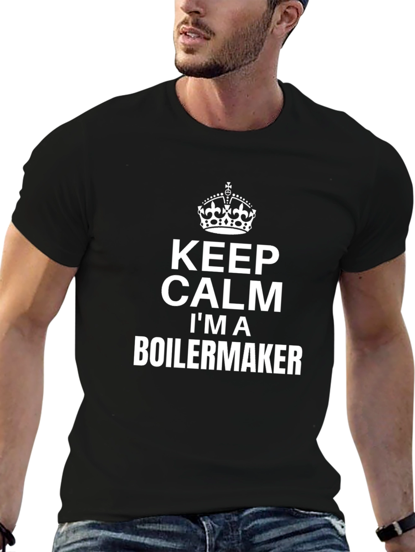 Keep Calm Boilemaker T-Shirt - Black Cotton Tee